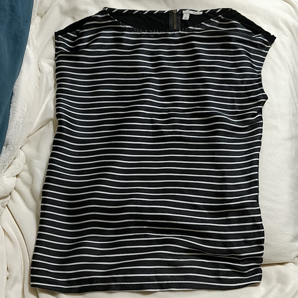 Halogen Sleeveless Striped Top Size S